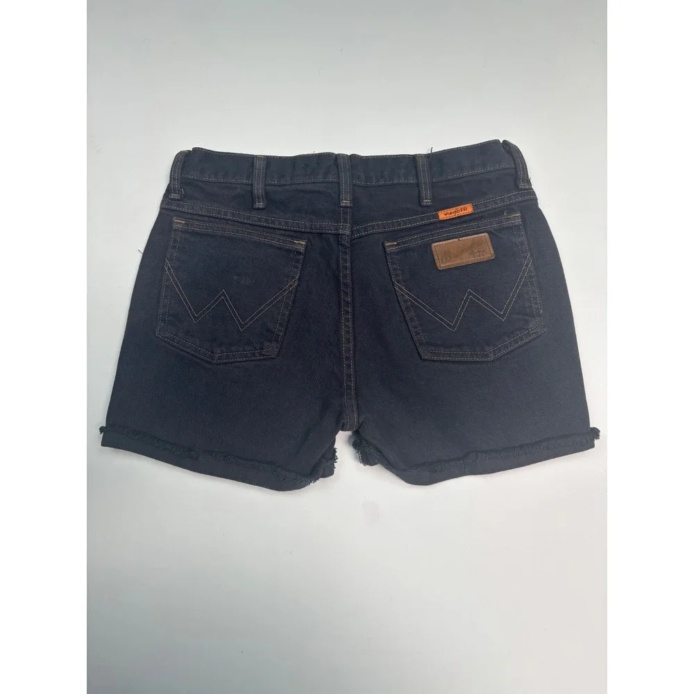 Wrangler FR Flame Resistant Slim Fit Denim Shorts Black Raw Hem 31 FR36MWB‎